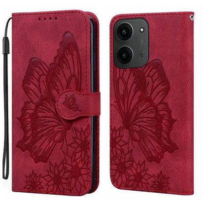 Retro Skin Feel Butterflies Embossing Horizontal Flip Leather Phone Case, For Redmi Note 17 5G / 4G Global 169.7mm, For Redmi Note 17 Pro Max 5G Global 163.4mm, For Redmi Note 17 Pro 5G Global 163.5mm, For Redmi 17 5G / 4G Global 170mm                 ...