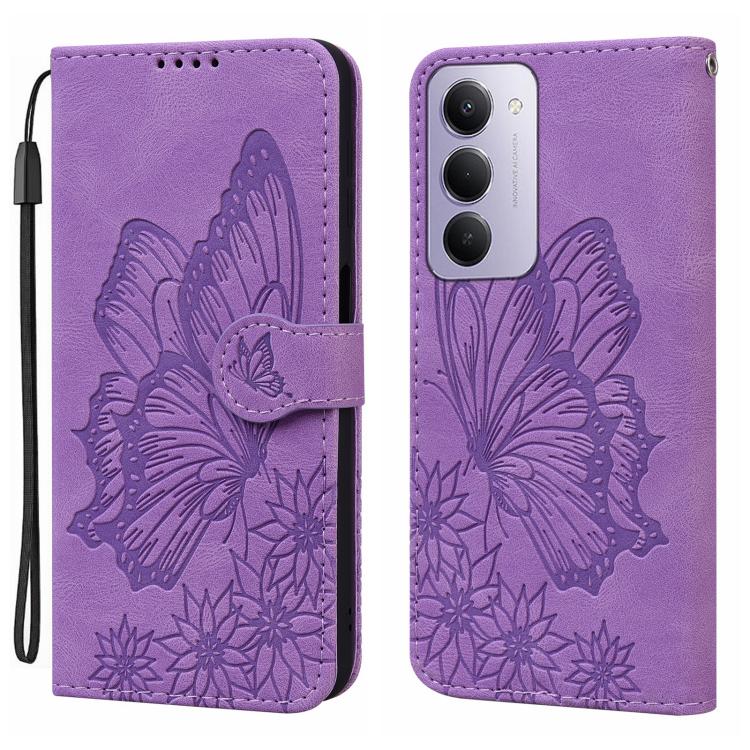 Retro Skin Feel Butterflies Embossing Horizontal Flip Leather Phone Case, For Redmi Note 17 5G / 4G Global 169.7mm, For Redmi Note 17 Pro Max 5G Global 163.4mm, For Redmi Note 17 Pro 5G Global 163.5mm, For Redmi 17 5G / 4G Global 170mm                 ...