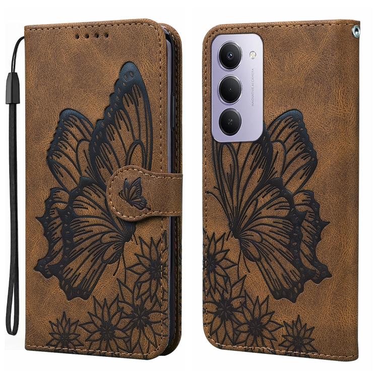 Retro Skin Feel Butterflies Embossing Horizontal Flip Leather Phone Case, For Redmi Note 17 5G / 4G Global 169.7mm, For Redmi Note 17 Pro Max 5G Global 163.4mm, For Redmi Note 17 Pro 5G Global 163.5mm, For Redmi 17 5G / 4G Global 170mm                 ...