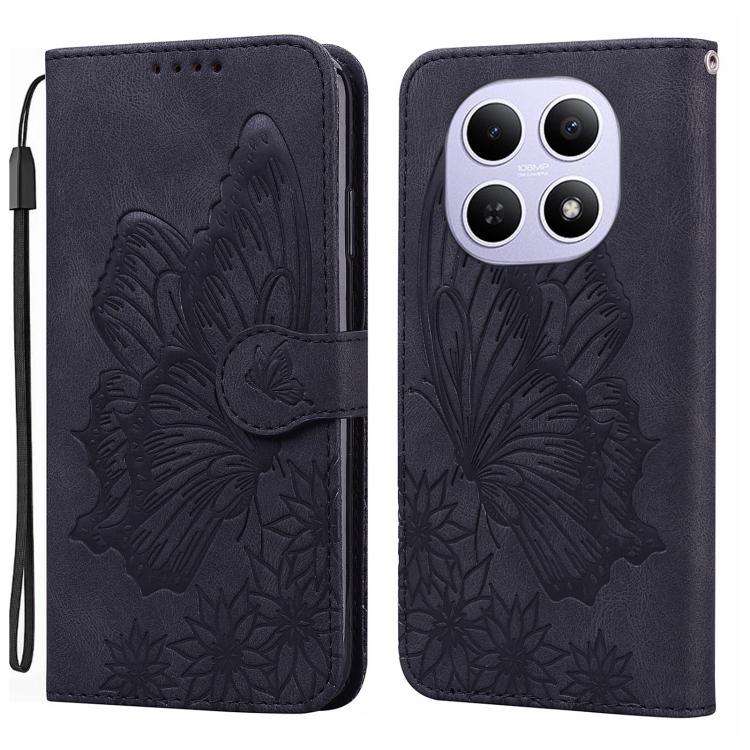 Retro Skin Feel Butterflies Embossing Horizontal Flip Leather Phone Case, For Redmi Note 17 5G / 4G Global 169.7mm, For Redmi Note 17 Pro Max 5G Global 163.4mm, For Redmi Note 17 Pro 5G Global 163.5mm, For Redmi 17 5G / 4G Global 170mm                 ...