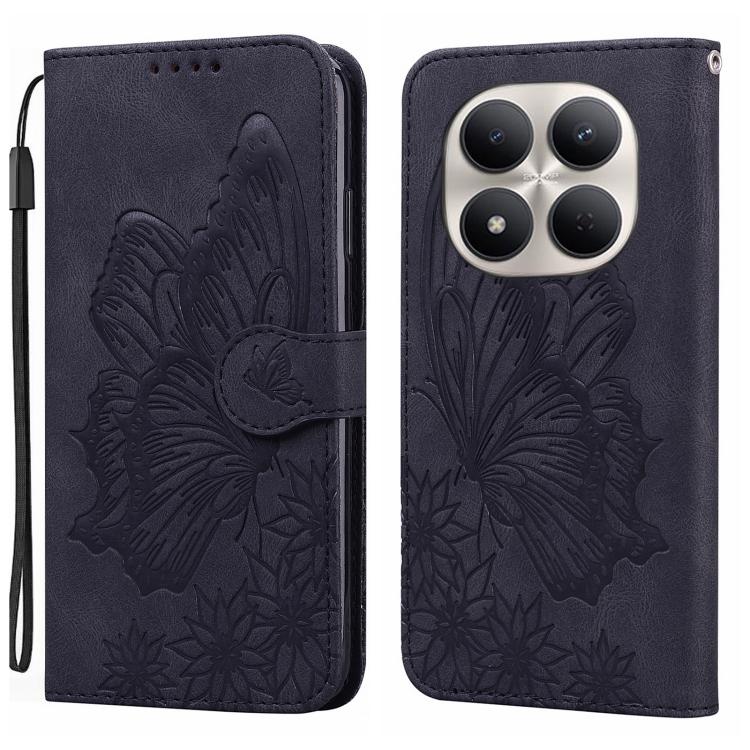 Retro Skin Feel Butterflies Embossing Horizontal Flip Leather Phone Case, For Redmi Note 17 5G / 4G Global 169.7mm, For Redmi Note 17 Pro Max 5G Global 163.4mm, For Redmi Note 17 Pro 5G Global 163.5mm, For Redmi 17 5G / 4G Global 170mm                 ...