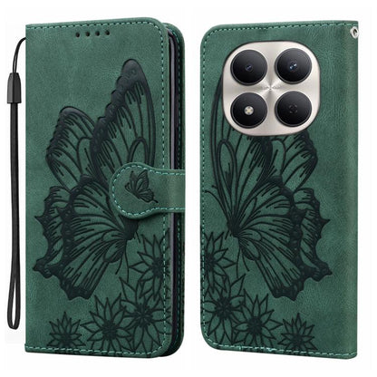Retro Skin Feel Butterflies Embossing Horizontal Flip Leather Phone Case, For Redmi Note 17 5G / 4G Global 169.7mm, For Redmi Note 17 Pro Max 5G Global 163.4mm, For Redmi Note 17 Pro 5G Global 163.5mm, For Redmi 17 5G / 4G Global 170mm                 ...