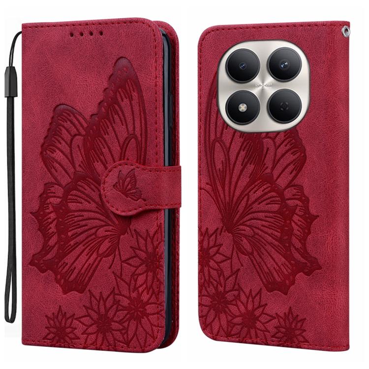 Retro Skin Feel Butterflies Embossing Horizontal Flip Leather Phone Case, For Redmi Note 17 5G / 4G Global 169.7mm, For Redmi Note 17 Pro Max 5G Global 163.4mm, For Redmi Note 17 Pro 5G Global 163.5mm, For Redmi 17 5G / 4G Global 170mm                 ...