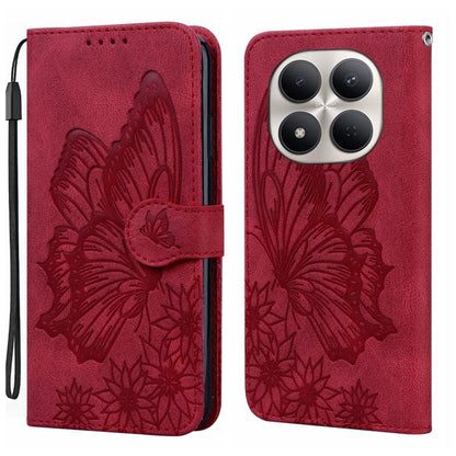 Retro Skin Feel Butterflies Embossing Horizontal Flip Leather Phone Case, For Redmi Note 17 5G / 4G Global 169.7mm, For Redmi Note 17 Pro Max 5G Global 163.4mm, For Redmi Note 17 Pro 5G Global 163.5mm, For Redmi 17 5G / 4G Global 170mm                 ...