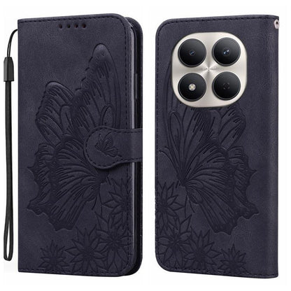 Retro Skin Feel Butterflies Embossing Horizontal Flip Leather Phone Case, For Redmi Note 17 5G / 4G Global 169.7mm, For Redmi Note 17 Pro Max 5G Global 163.4mm, For Redmi Note 17 Pro 5G Global 163.5mm, For Redmi 17 5G / 4G Global 170mm                 ...