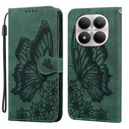 Retro Skin Feel Butterflies Embossing Horizontal Flip Leather Phone Case, For Redmi Note 17 5G / 4G Global 169.7mm, For Redmi Note 17 Pro Max 5G Global 163.4mm, For Redmi Note 17 Pro 5G Global 163.5mm, For Redmi 17 5G / 4G Global 170mm                 ...