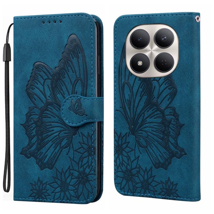 Retro Skin Feel Butterflies Embossing Horizontal Flip Leather Phone Case, For Redmi Note 17 5G / 4G Global 169.7mm, For Redmi Note 17 Pro Max 5G Global 163.4mm, For Redmi Note 17 Pro 5G Global 163.5mm, For Redmi 17 5G / 4G Global 170mm                 ...