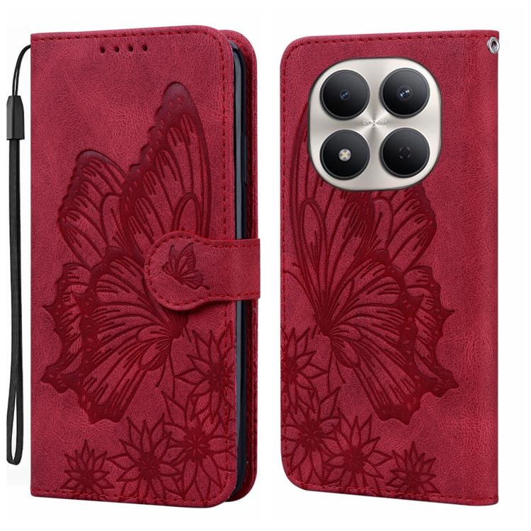 Retro Skin Feel Butterflies Embossing Horizontal Flip Leather Phone Case, For Redmi Note 17 5G / 4G Global 169.7mm, For Redmi Note 17 Pro Max 5G Global 163.4mm, For Redmi Note 17 Pro 5G Global 163.5mm, For Redmi 17 5G / 4G Global 170mm                 ...