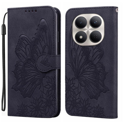 Retro Skin Feel Butterflies Embossing Horizontal Flip Leather Phone Case, For Redmi Note 17 5G / 4G Global 169.7mm, For Redmi Note 17 Pro Max 5G Global 163.4mm, For Redmi Note 17 Pro 5G Global 163.5mm, For Redmi 17 5G / 4G Global 170mm                 ...
