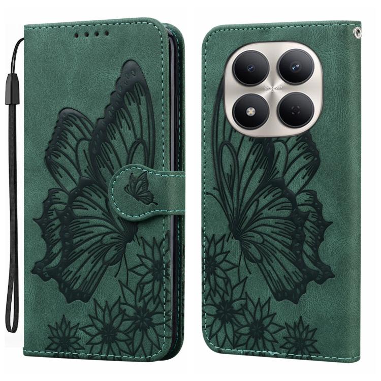 Retro Skin Feel Butterflies Embossing Horizontal Flip Leather Phone Case, For Redmi Note 17 5G / 4G Global 169.7mm, For Redmi Note 17 Pro Max 5G Global 163.4mm, For Redmi Note 17 Pro 5G Global 163.5mm, For Redmi 17 5G / 4G Global 170mm                 ...