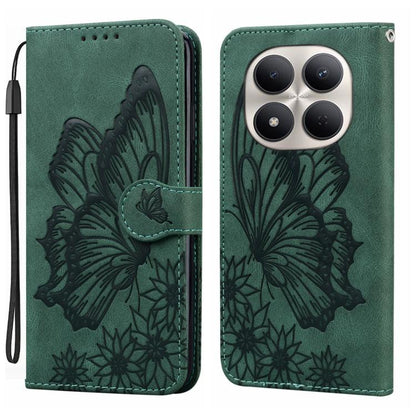 Retro Skin Feel Butterflies Embossing Horizontal Flip Leather Phone Case, For Redmi Note 17 5G / 4G Global 169.7mm, For Redmi Note 17 Pro Max 5G Global 163.4mm, For Redmi Note 17 Pro 5G Global 163.5mm, For Redmi 17 5G / 4G Global 170mm                 ...