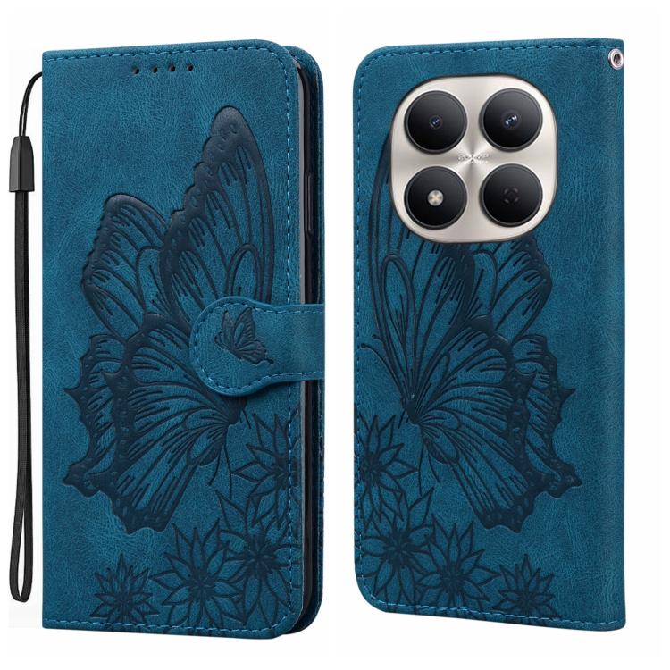 Retro Skin Feel Butterflies Embossing Horizontal Flip Leather Phone Case, For Redmi Note 17 5G / 4G Global 169.7mm, For Redmi Note 17 Pro Max 5G Global 163.4mm, For Redmi Note 17 Pro 5G Global 163.5mm, For Redmi 17 5G / 4G Global 170mm                 ...