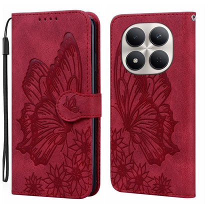 Retro Skin Feel Butterflies Embossing Horizontal Flip Leather Phone Case, For Redmi Note 17 5G / 4G Global 169.7mm, For Redmi Note 17 Pro Max 5G Global 163.4mm, For Redmi Note 17 Pro 5G Global 163.5mm, For Redmi 17 5G / 4G Global 170mm                 ...