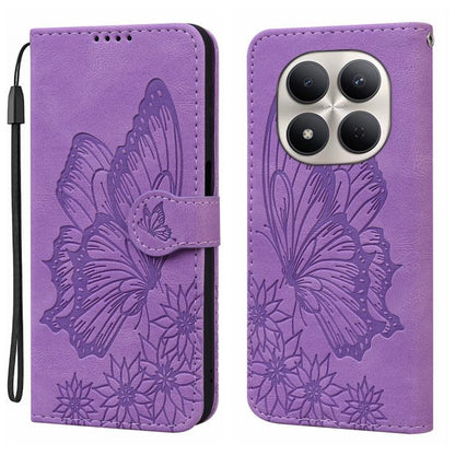 Retro Skin Feel Butterflies Embossing Horizontal Flip Leather Phone Case, For Redmi Note 17 5G / 4G Global 169.7mm, For Redmi Note 17 Pro Max 5G Global 163.4mm, For Redmi Note 17 Pro 5G Global 163.5mm, For Redmi 17 5G / 4G Global 170mm                 ...