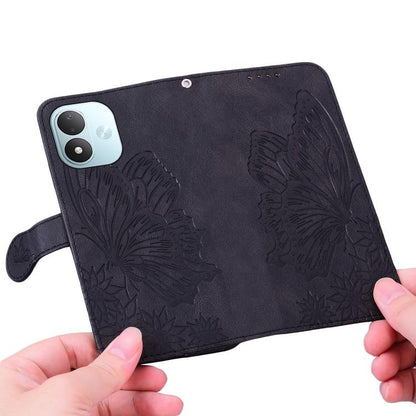 Retro Skin Feel Butterflies Embossing Horizontal Flip Leather Phone Case, For Redmi Note 17 5G / 4G Global 169.7mm, For Redmi Note 17 Pro Max 5G Global 163.4mm, For Redmi Note 17 Pro 5G Global 163.5mm, For Redmi 17 5G / 4G Global 170mm                 ...
