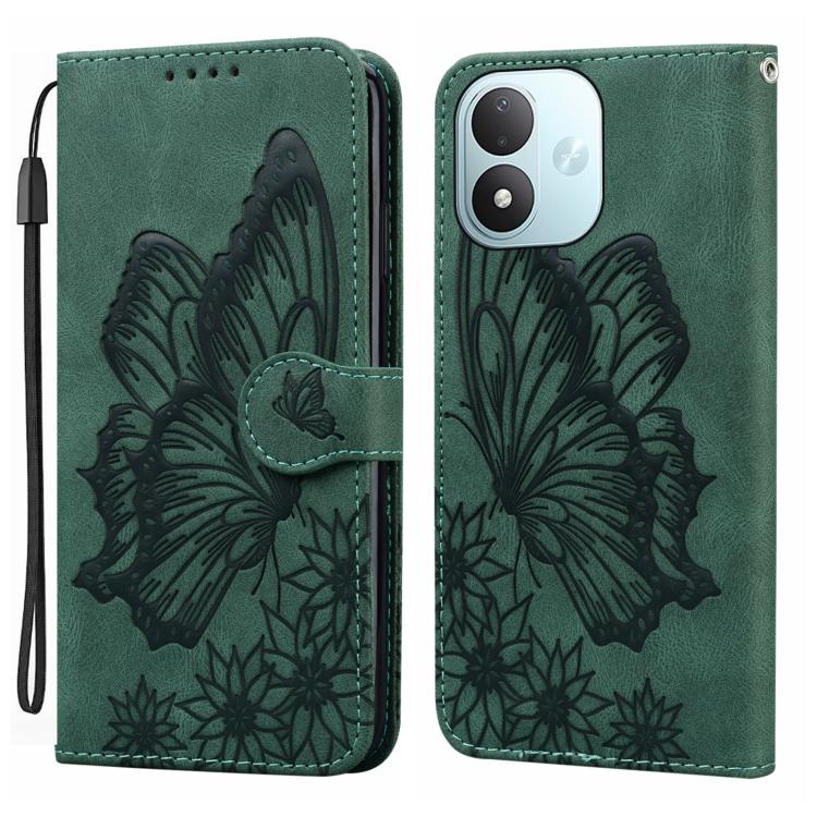 Retro Skin Feel Butterflies Embossing Horizontal Flip Leather Phone Case, For Redmi Note 17 5G / 4G Global 169.7mm, For Redmi Note 17 Pro Max 5G Global 163.4mm, For Redmi Note 17 Pro 5G Global 163.5mm, For Redmi 17 5G / 4G Global 170mm                 ...