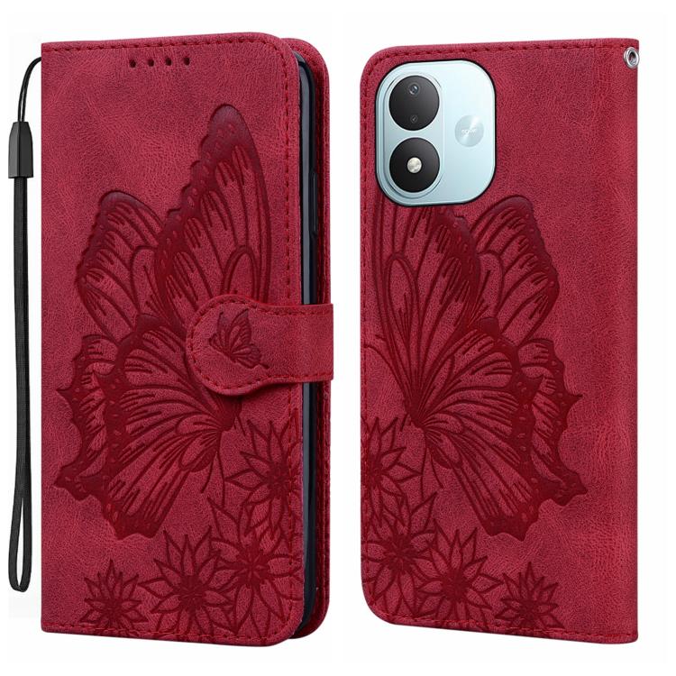Retro Skin Feel Butterflies Embossing Horizontal Flip Leather Phone Case, For Redmi Note 17 5G / 4G Global 169.7mm, For Redmi Note 17 Pro Max 5G Global 163.4mm, For Redmi Note 17 Pro 5G Global 163.5mm, For Redmi 17 5G / 4G Global 170mm                 ...