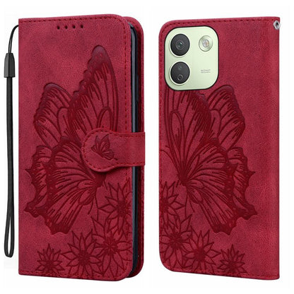 Retro Skin Feel Butterflies Embossing Horizontal Flip Leather Phone Case, For Redmi Note 17 5G / 4G Global 169.7mm, For Redmi Note 17 Pro Max 5G Global 163.4mm, For Redmi Note 17 Pro 5G Global 163.5mm, For Redmi 17 5G / 4G Global 170mm                 ...