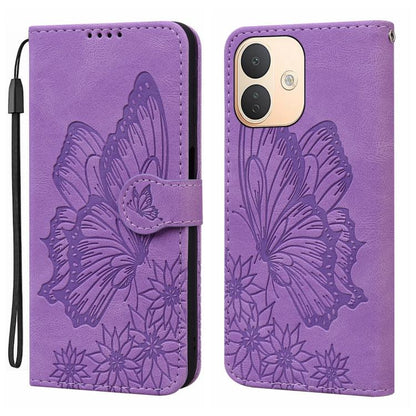 Retro Skin Feel Butterflies Embossing Horizontal Flip Leather Phone Case, For Redmi Note 17 5G / 4G Global 169.7mm, For Redmi Note 17 Pro Max 5G Global 163.4mm, For Redmi Note 17 Pro 5G Global 163.5mm, For Redmi 17 5G / 4G Global 170mm                 ...