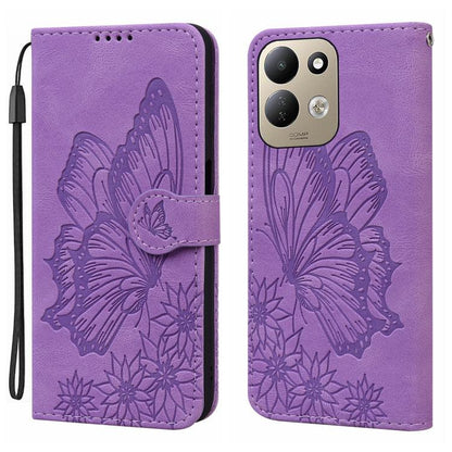 Retro Skin Feel Butterflies Embossing Horizontal Flip Leather Phone Case, For Redmi Note 17 5G / 4G Global 169.7mm, For Redmi Note 17 Pro Max 5G Global 163.4mm, For Redmi Note 17 Pro 5G Global 163.5mm, For Redmi 17 5G / 4G Global 170mm                 ...