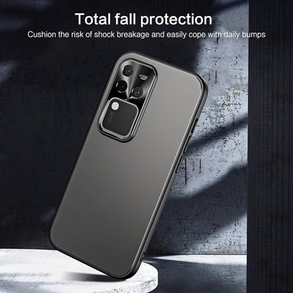 R-JUST RJ-61 Electroplating Frosted TPU + PC Phone Case with Holder, For vivo S18 Pro, For vivo X100 Pro, For vivo X100
