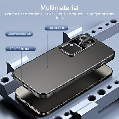 R-JUST RJ-61 Electroplating Frosted TPU + PC Phone Case with Holder, For vivo S18 Pro, For vivo X100 Pro, For vivo X100