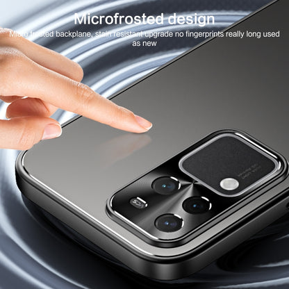 R-JUST RJ-61 Electroplating Frosted TPU + PC Phone Case with Holder, For vivo S18 Pro, For vivo X100 Pro, For vivo X100