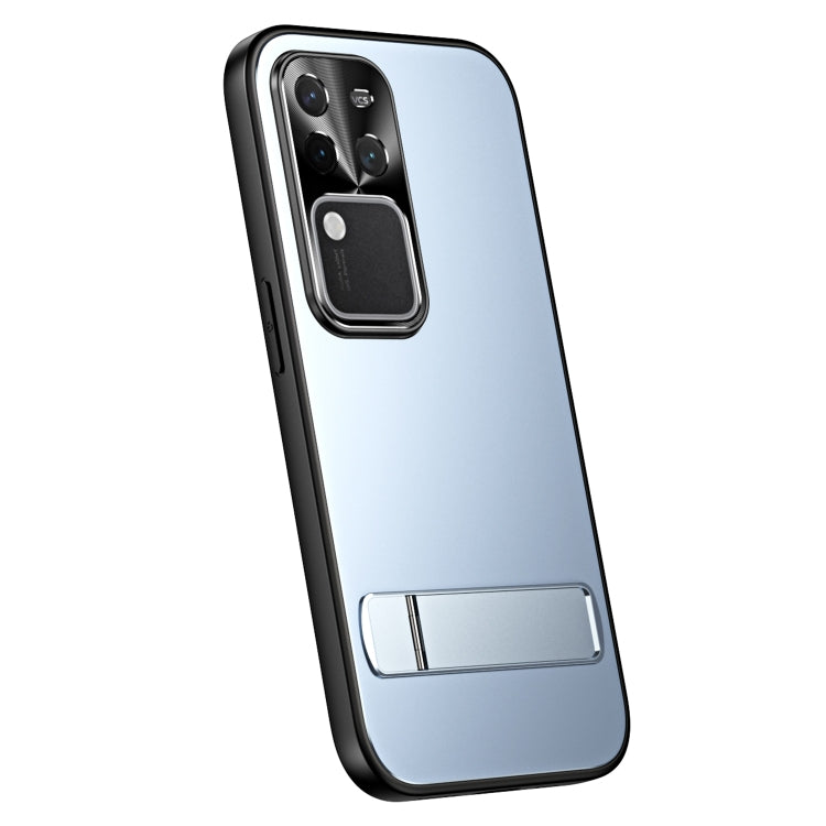 R-JUST RJ-61 Electroplating Frosted TPU + PC Phone Case with Holder, For vivo S18 Pro, For vivo X100 Pro, For vivo X100