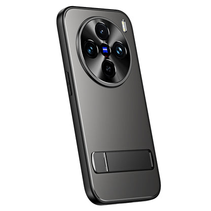 R-JUST RJ-61 Electroplating Frosted TPU + PC Phone Case with Holder, For vivo S18 Pro, For vivo X100 Pro, For vivo X100