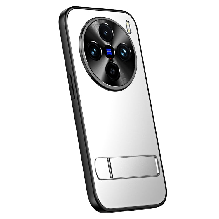 R-JUST RJ-61 Electroplating Frosted TPU + PC Phone Case with Holder, For vivo S18 Pro, For vivo X100 Pro, For vivo X100