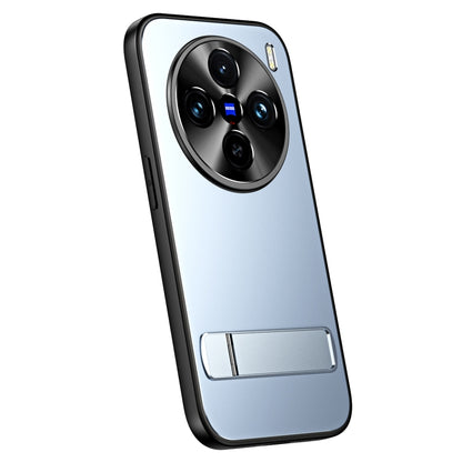 R-JUST RJ-61 Electroplating Frosted TPU + PC Phone Case with Holder, For vivo S18 Pro, For vivo X100 Pro, For vivo X100