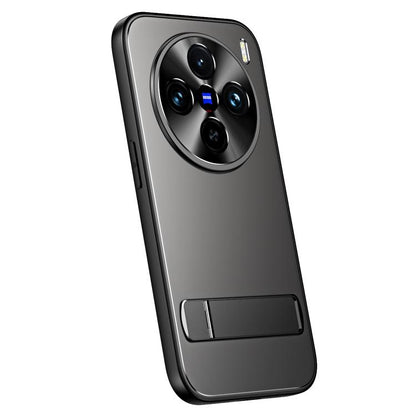 R-JUST RJ-61 Electroplating Frosted TPU + PC Phone Case with Holder, For vivo S18 Pro, For vivo X100 Pro, For vivo X100