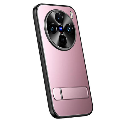 R-JUST RJ-61 Electroplating Frosted TPU + PC Phone Case with Holder, For vivo S18 Pro, For vivo X100 Pro, For vivo X100