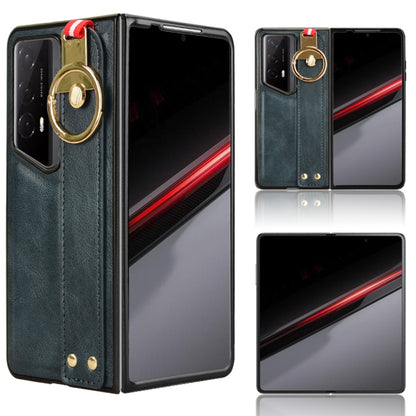 Wristband Leather Back Phone Case, For Honor Magic V6, For Honor Magic V5, For Honor Magic V2 RSR Porsche Design