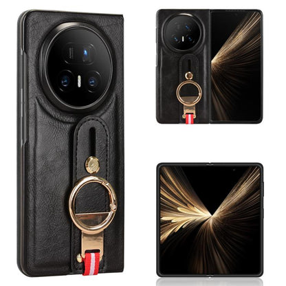 Wristband Leather Back Phone Case, For Honor Magic V6, For Honor Magic V5, For Honor Magic V2 RSR Porsche Design