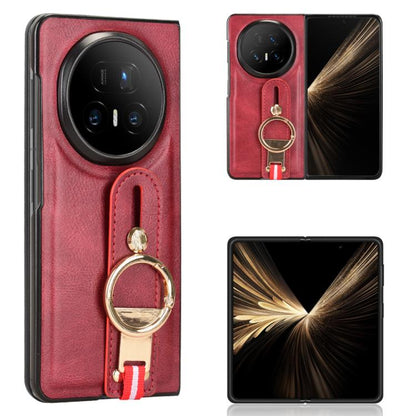 Wristband Leather Back Phone Case, For Honor Magic V6, For Honor Magic V5, For Honor Magic V2 RSR Porsche Design