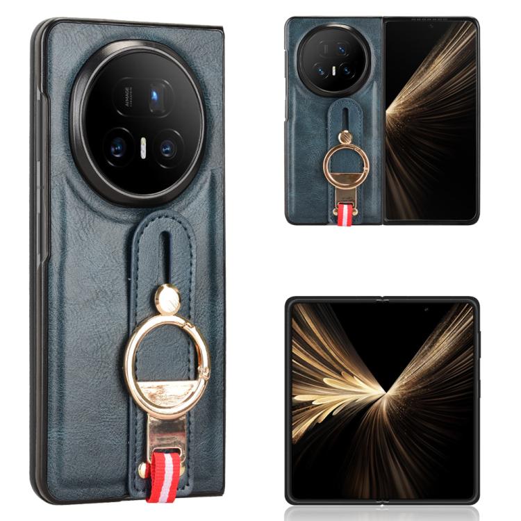 Wristband Leather Back Phone Case, For Honor Magic V6, For Honor Magic V5, For Honor Magic V2 RSR Porsche Design