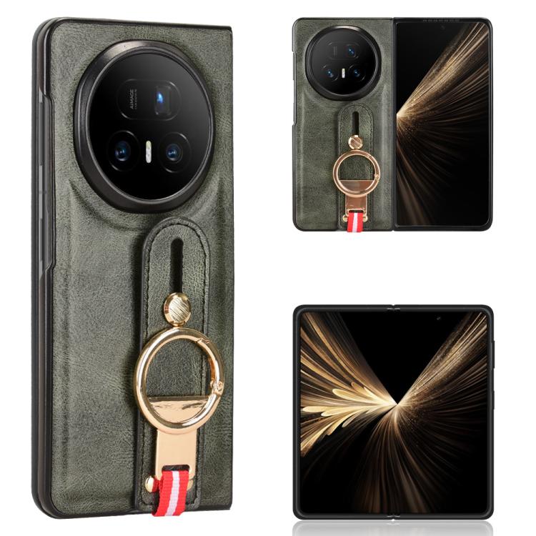 Wristband Leather Back Phone Case, For Honor Magic V6, For Honor Magic V5, For Honor Magic V2 RSR Porsche Design
