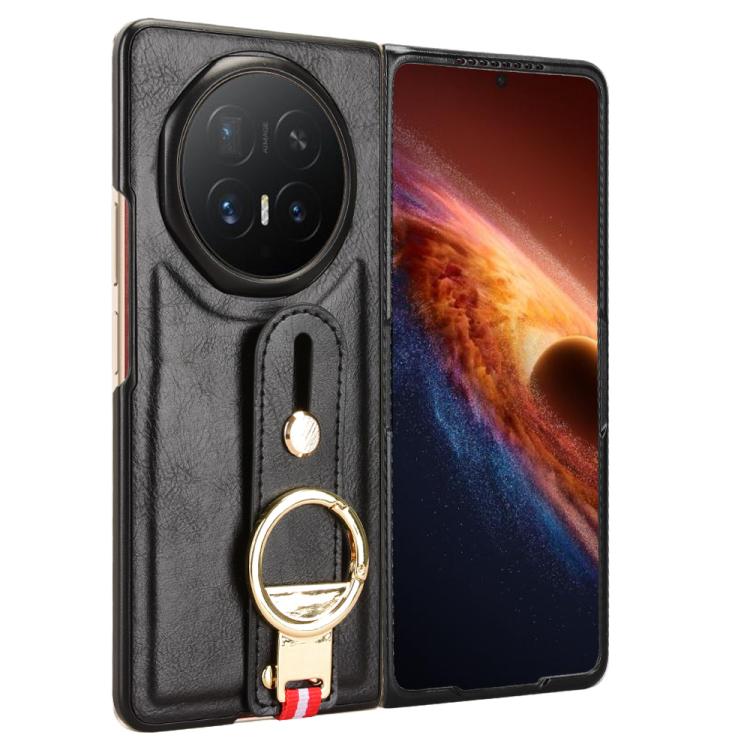 Wristband Leather Back Phone Case, For Honor Magic V6, For Honor Magic V5, For Honor Magic V2 RSR Porsche Design