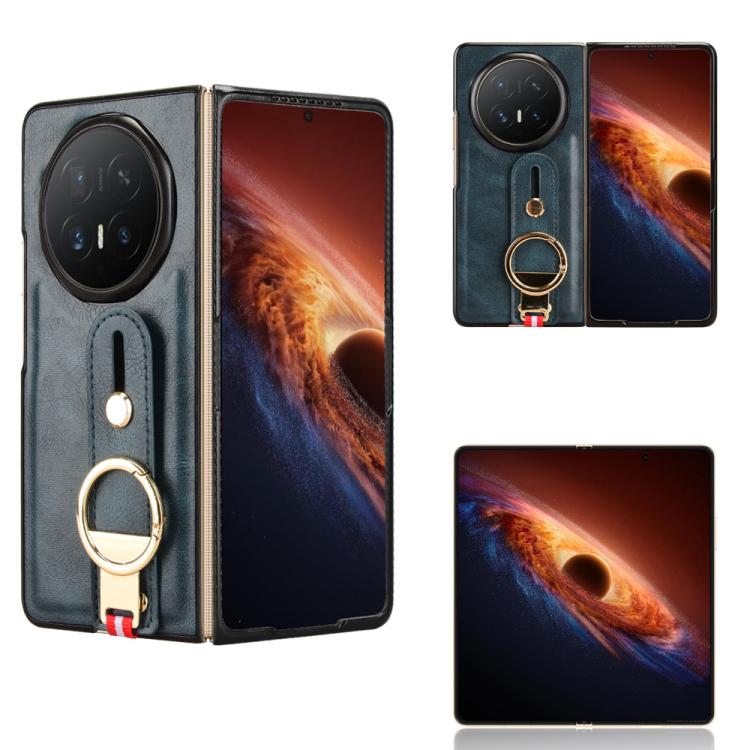 Wristband Leather Back Phone Case, For Honor Magic V6, For Honor Magic V5, For Honor Magic V2 RSR Porsche Design