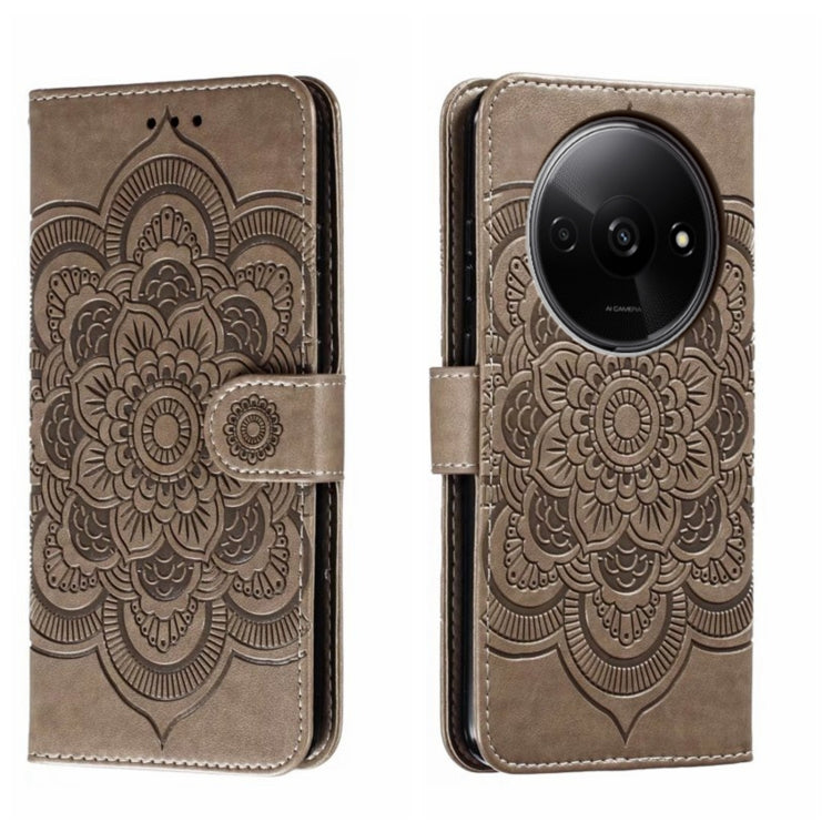 Sun Mandala Embossing Pattern Phone Leather Case, For Xiaomi Redmi A3, For Xiaomi Redmi Note 13 Pro 4G, For Xiaomi Redmi Note 13 4G, For Xiaomi Redmi Note 13R Pro, For Xiaomi 14 Ultra, For Xiaomi Redmi Note 13 Pro+, For Xiaomi Redmi Note 12S           ...