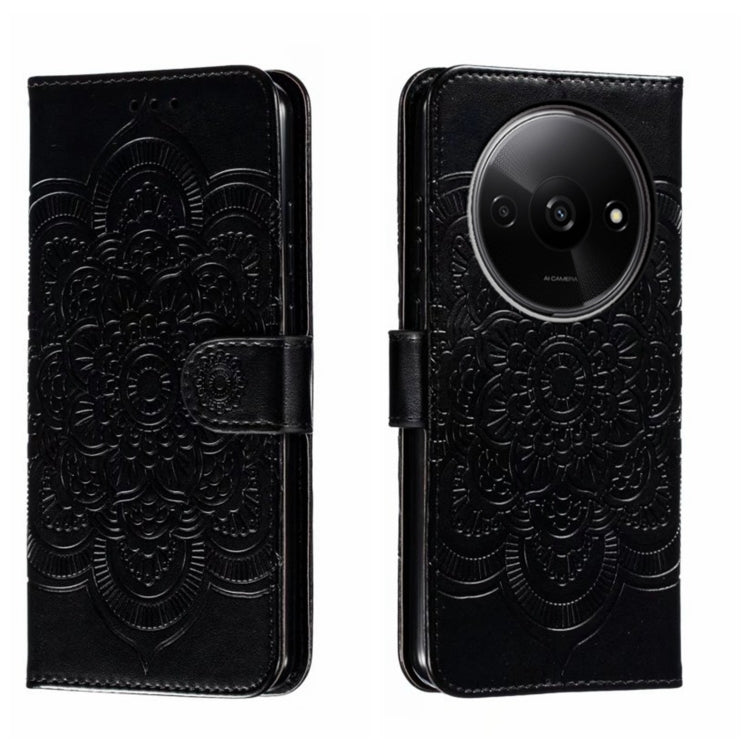 Sun Mandala Embossing Pattern Phone Leather Case, For Xiaomi Redmi A3, For Xiaomi Redmi Note 13 Pro 4G, For Xiaomi Redmi Note 13 4G, For Xiaomi Redmi Note 13R Pro, For Xiaomi 14 Ultra, For Xiaomi Redmi Note 13 Pro+, For Xiaomi Redmi Note 12S           ...