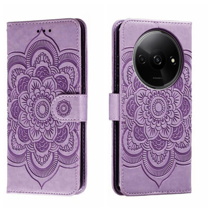 Sun Mandala Embossing Pattern Phone Leather Case, For Xiaomi Redmi A3, For Xiaomi Redmi Note 13 Pro 4G, For Xiaomi Redmi Note 13 4G, For Xiaomi Redmi Note 13R Pro, For Xiaomi 14 Ultra, For Xiaomi Redmi Note 13 Pro+, For Xiaomi Redmi Note 12S           ...