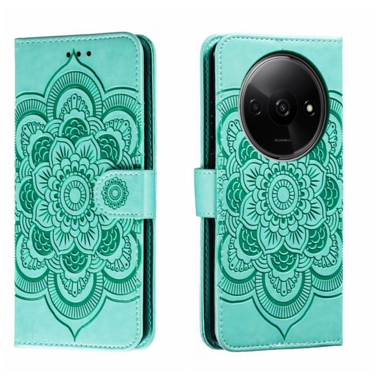 Sun Mandala Embossing Pattern Phone Leather Case, For Xiaomi Redmi A3, For Xiaomi Redmi Note 13 Pro 4G, For Xiaomi Redmi Note 13 4G, For Xiaomi Redmi Note 13R Pro, For Xiaomi 14 Ultra, For Xiaomi Redmi Note 13 Pro+, For Xiaomi Redmi Note 12S           ...