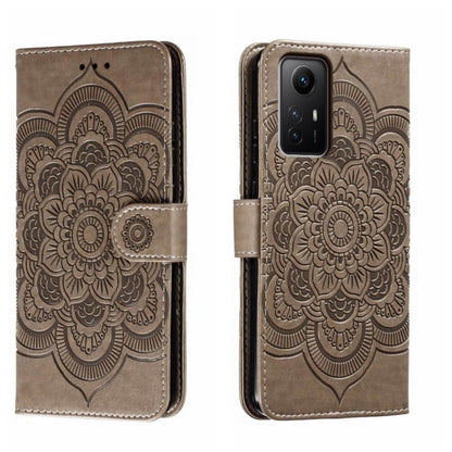 Sun Mandala Embossing Pattern Phone Leather Case, For Xiaomi Redmi A3, For Xiaomi Redmi Note 13 Pro 4G, For Xiaomi Redmi Note 13 4G, For Xiaomi Redmi Note 13R Pro, For Xiaomi 14 Ultra, For Xiaomi Redmi Note 13 Pro+, For Xiaomi Redmi Note 12S           ...
