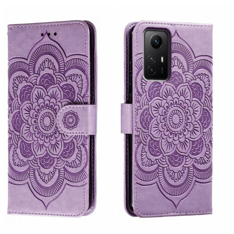 Sun Mandala Embossing Pattern Phone Leather Case, For Xiaomi Redmi A3, For Xiaomi Redmi Note 13 Pro 4G, For Xiaomi Redmi Note 13 4G, For Xiaomi Redmi Note 13R Pro, For Xiaomi 14 Ultra, For Xiaomi Redmi Note 13 Pro+, For Xiaomi Redmi Note 12S           ...