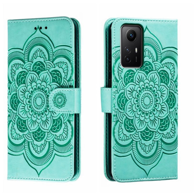 Sun Mandala Embossing Pattern Phone Leather Case, For Xiaomi Redmi A3, For Xiaomi Redmi Note 13 Pro 4G, For Xiaomi Redmi Note 13 4G, For Xiaomi Redmi Note 13R Pro, For Xiaomi 14 Ultra, For Xiaomi Redmi Note 13 Pro+, For Xiaomi Redmi Note 12S           ...