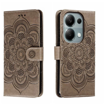 Sun Mandala Embossing Pattern Phone Leather Case, For Xiaomi Redmi A3, For Xiaomi Redmi Note 13 Pro 4G, For Xiaomi Redmi Note 13 4G, For Xiaomi Redmi Note 13R Pro, For Xiaomi 14 Ultra, For Xiaomi Redmi Note 13 Pro+, For Xiaomi Redmi Note 12S           ...