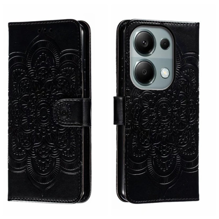 Sun Mandala Embossing Pattern Phone Leather Case, For Xiaomi Redmi A3, For Xiaomi Redmi Note 13 Pro 4G, For Xiaomi Redmi Note 13 4G, For Xiaomi Redmi Note 13R Pro, For Xiaomi 14 Ultra, For Xiaomi Redmi Note 13 Pro+, For Xiaomi Redmi Note 12S           ...