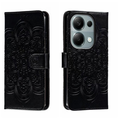 Sun Mandala Embossing Pattern Phone Leather Case, For Xiaomi Redmi A3, For Xiaomi Redmi Note 13 Pro 4G, For Xiaomi Redmi Note 13 4G, For Xiaomi Redmi Note 13R Pro, For Xiaomi 14 Ultra, For Xiaomi Redmi Note 13 Pro+, For Xiaomi Redmi Note 12S           ...